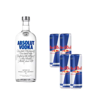 Combo Absolut + 4 Redbull's